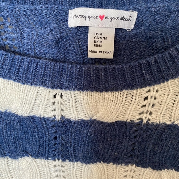 Striped knitted sweater - Picture 2 of 3